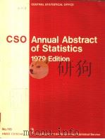 ANNUAL ABSTRACT OF STATISTICS 1979 EDITION PDF电子版封面 0116307579 J.H.INGRAM