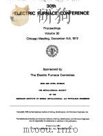 ELECTRIC FURNACE PROCEEDINGS VOL 30 CHICAGO（ PDF版）