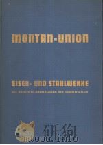 MONTAN-UNION EISEN-UND STAHLWERKE DIE ROHSTOFF-GRUNDLAGEN DER GEMEINSCHAFT     PDF电子版封面     