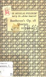 Beethoven's Op.18 Quartets PDF电子版封面 W.H.HADOW