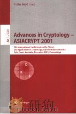 Advances in Cryptology-ASIACRYPT 2001 PDF电子版封面 3540429875
