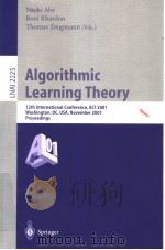 Algorithmic Learing Theory PDF电子版封面 3540742755
