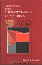 INTRODUCTION TO THE THERMODYNAMICS OF MATERIALS PDF电子版封面 1560329920