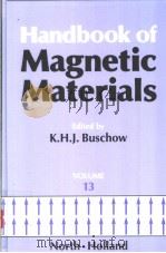 Handbook of Magnetic Materials PDF电子版封面 0444506667