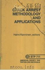 CRACK ARREST METHODOLOGY AND APPLICATIONS PDF电子版封面