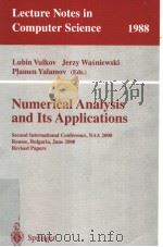 Numerical Analysis and Its Applications     PDF电子版封面  3540418148   