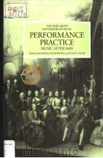 TEH NEW GROVE HANDBOOKS MUSIC PERFORMANCE PRACTICE MUSIC AFTER 1600     PDF电子版封面  033347404X   