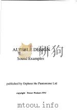 AUDIBLE DESIGN SOUND EXAMPLES PDF电子版封面
