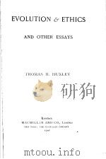 COLLECTED ESSAYS VOLUME Ⅸ PDF电子版封面 T.H.HUXLEY