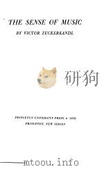THE SENSE OF MUSIC PDF电子版封面 VICTOR ZUCKERKANDL