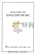 HISTORY OF ENGLISH MUSIC PDF电子版封面 HENRY DAVEY