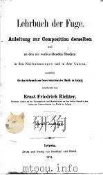 Lehrbuch der Fuge Anleitung zur Composition derselben PDF电子版封面