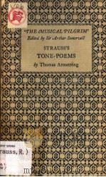 STRAUSS'S TONE-POEMS PDF电子版封面 THOMAS ARMSTRONG