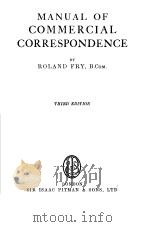 manual of commercial correspondence     PDF电子版封面     