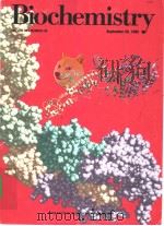 Biochemistry(VOLUME 34·NUMBER 38) PDF电子版封面