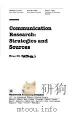 Communication Research:Strategies and sources(4th ed) PDF电子版封面 0534506461