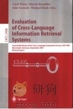 Evaluation of Cross-Language Information Retrieval Systems PDF电子版封面 3540440429