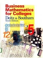 Business Mathematics for Colleges Deitz Southam     PDF电子版封面  0538811870   