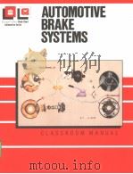 AUTOMOTIVE BRAKE SYSTEMS PDF电子版封面 0064540103