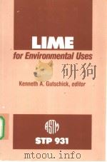 LIME FOR ENVIRONMENTAL USES PDF电子版封面 0803104995