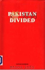 PAKISTAN DIVIDED 1984 PDF电子版封面