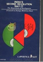 INDIA'S SECOND REVOLUTION  The Dimensions opf Development（1978 PDF版）