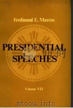 PRESIDENTIAL SPEECHES Volume Ⅶ 1979 PDF电子版封面