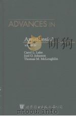 ADVANCES IN ANESTHESIA VOLUME 20 PDF电子版封面 0815112181 CAROL L.LAKE JOEL O.JOHNSON