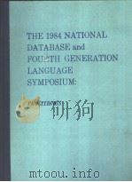THE 1984 NATIONAL DATABASE AND FOURTH GENERATION LANGUAGE SYMPOSIUM:PROCEEDINGS SECTION A SCHEDULES PDF电子版封面