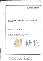 VERY LARGE DATABASES:FINAL TECHNICAL REPORT PDF电子版封面