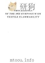 PROCEEDINGS OF THE 1975 SYMPOSIUM ON TEXTILE FLAMMABILITY（ PDF版）
