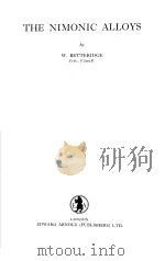 THE NIMONIC ALLOYS PDF电子版封面 W.BETTERIDGE