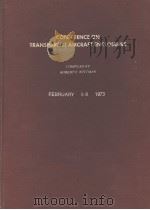 CONFERENCE ON TRANSPARENT AIRCRAFT ENCLOSURES PDF电子版封面 ROBERT E.WITTMAN
