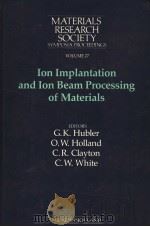 MATERIALS RESEARCH SOCIETY SYMPOSIA PROCEEDINGS  VOLUME 27  ION IMPLANTATION AND ION BEAM PROCESSING（ PDF版）