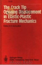 THE CRACK TIP OPENING DISPLACEMENT IN ELASTIC-PLASTIC FRACTURE MECHANICS 1985 PDF电子版封面 0387166025 K.H.SCHWELBE