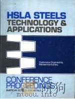 HSLA STEELS TECHNOLOGY & APPLICATIONS PDF电子版封面 087170191X