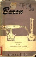 BORON SYNTHESIS STRUCTURE AND PROPERTIES PDF电子版封面 EDITED BY J.A.KOHN W.F.NYE G.K