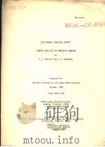 SEMI-ANNUAL TECHNICAL REPORT SURFACE ANALYSIS IN COMPOSITE BONDING PDF电子版封面 D.L.MESSICK AND J.P.WIGHTMAN