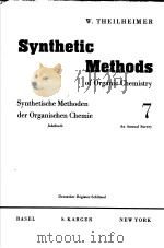 SYNTHETIC METHODS OF ORGANIC CHEMISTRY VOL 7 PDF电子版封面 W.THEILHEIMER
