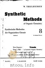 SYNTHETIC METHODS OF ORGANIC CHEMISTRY VOL 8 PDF电子版封面 W.THEILHEIMER
