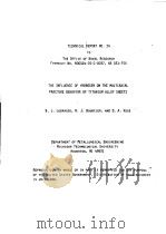 THE INELUENCE OF HYDROGEN ON THE MULTIAXIAL FRACTURE BEHAVIOR OF TITANIUM ALLOY SHEETS     PDF电子版封面    B·J·LOGRASSO 