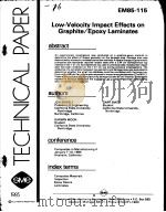 LOW-VELOCITY LMPACT EFFECTS ON GRAPHITE/EPLXY LAMINATES PDF电子版封面