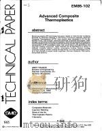 ADVANCED COMPLSITE THERMOPLASTICS     PDF电子版封面     