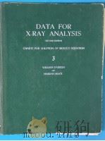 DATA FOR X-RAY ANALYSIS SECOND EDITION VOLUME Ⅲ 1953 PDF电子版封面