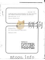 EXPLORATORY DEVELOPMENT OF HEAT RESESTANT AND NONFLAMMABLE FIBROUS MATERIALS PDF电子版封面