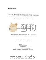 SIAXIAL TENSILE FRACTURE OF ATJ-S GRAPHITE PDF电子版封面