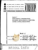 JOINT INTERNATIONAL CONFERENCE ON CREEP BOOK (1) PDF电子版封面