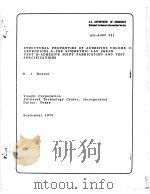STRUCTURAL PROPERTIES OF ADHESIVES VOLUME II APPENDICES A-THE SYMMETRIC LAP SHEAR THST B-ADHESIVE JO PDF电子版封面 W.J.RENTON