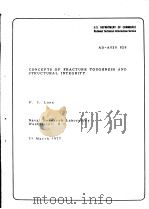CONCEPTS OF FRACTURE TOUGHNESS AND STRUCTURAL INTEGRITY PDF电子版封面 F.J.LOSS