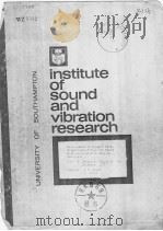 INSTITUTE OF SOUND AND VIBRATION RESEARCH PDF电子版封面